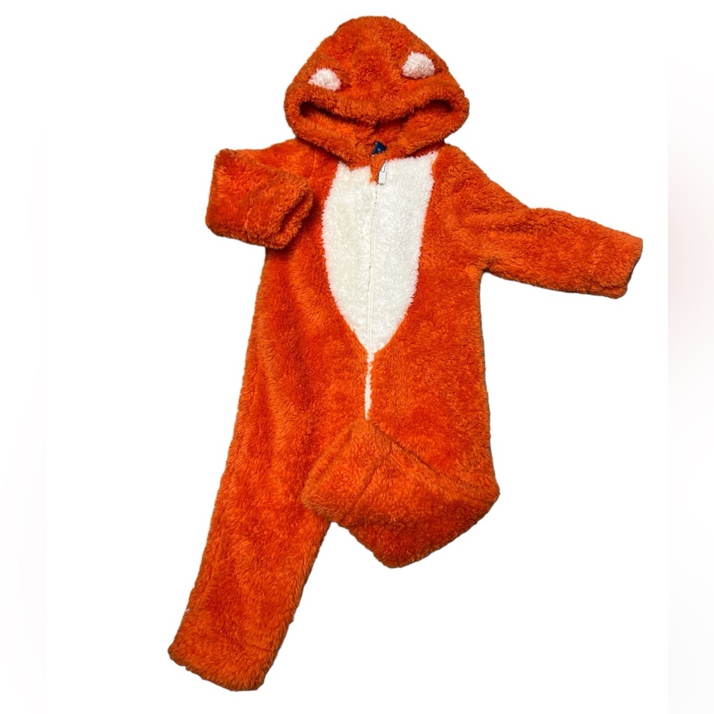 Old Navy 12-18M Fox onesie cozy Halloween Costume, Warm and Soft